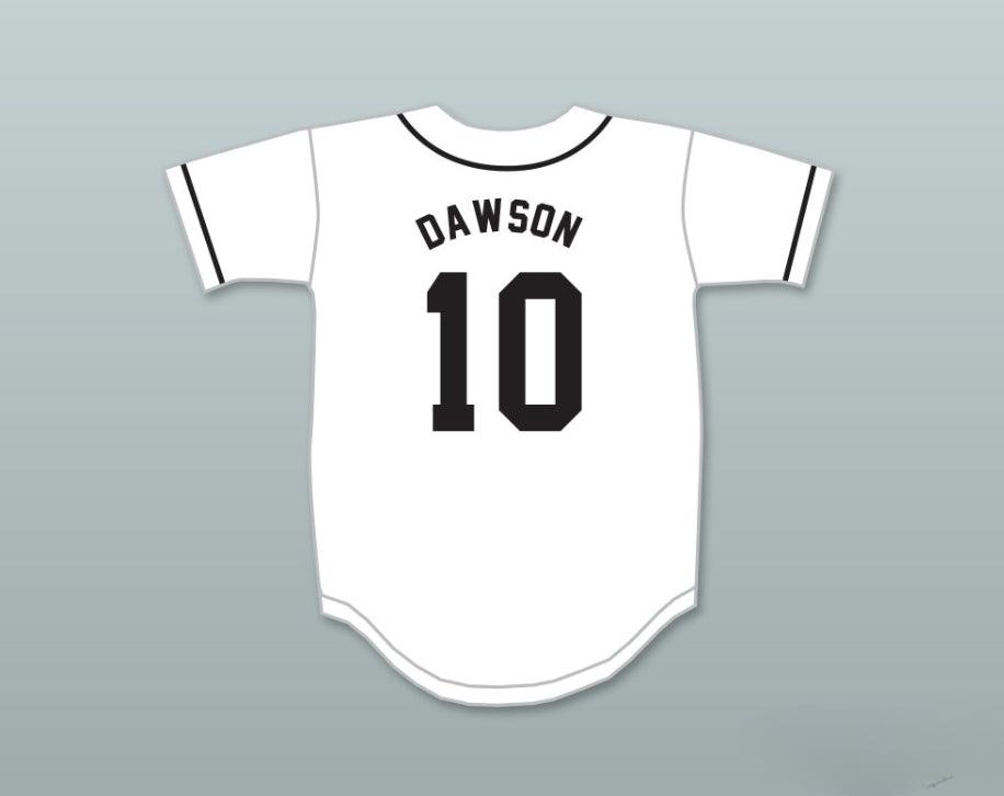 Custom Any Name Number ANDRE DAWSON 10 SUNSET DRUGS LITTLE LEAGUE WHITE BASEBALL JERSEY 2 Top Stitched S-6XL