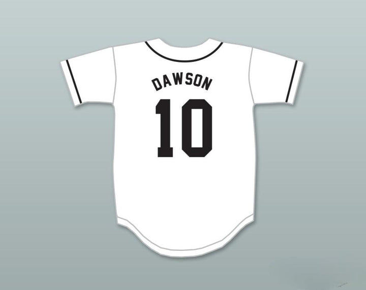 Custom Any Name Number ANDRE DAWSON 10 SUNSET DRUGS LITTLE LEAGUE WHITE BASEBALL JERSEY 2 Top Stitched S-6XL