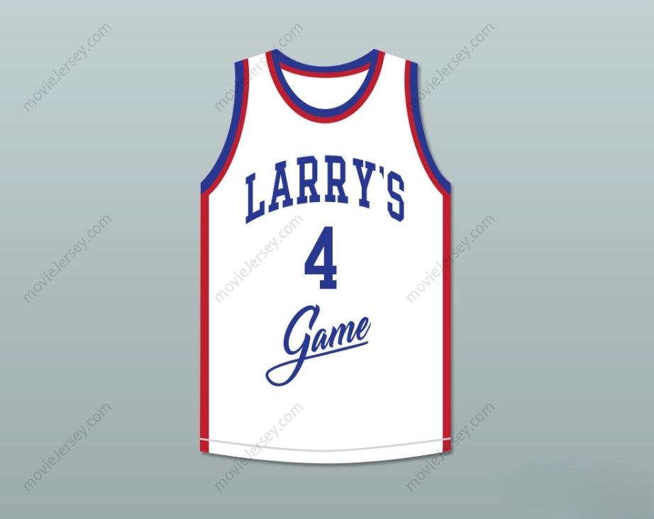 CUSTOM ANY Name Number RON HARPER 4 LARRY'S GAME WHITE BASKETBALL JERSEY 1988 CHARITY EVENT Top Stitched S-6XL