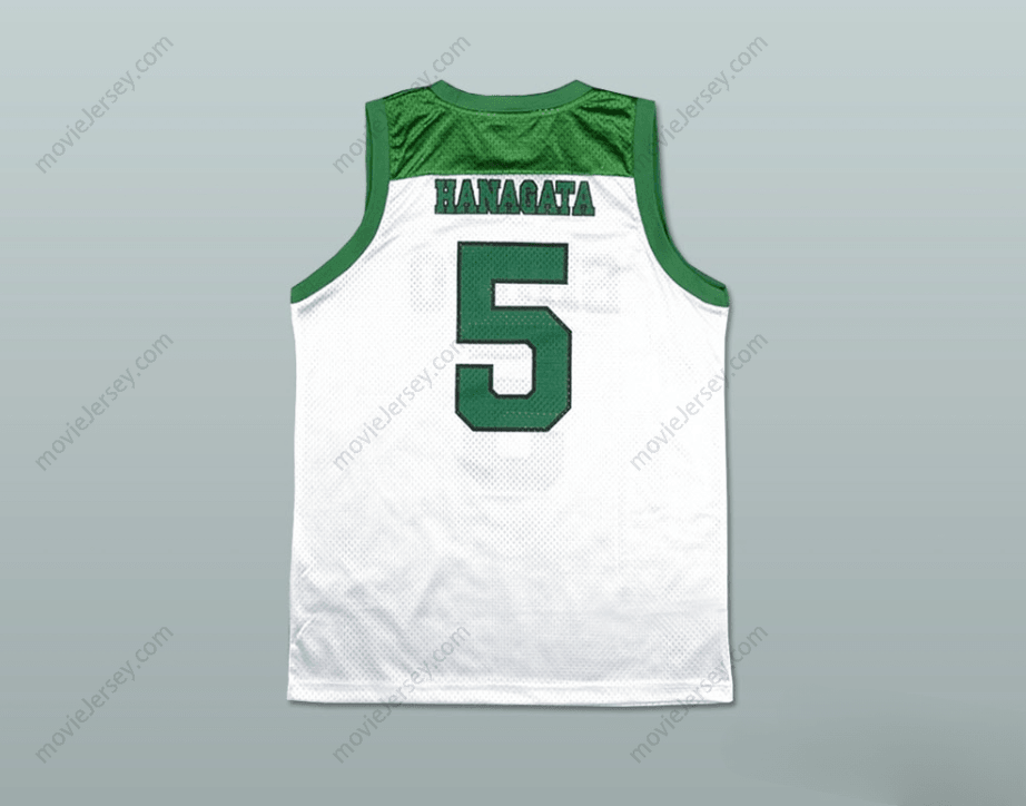 CUSTOM ANY Name Number SLAM DUNK SHOYO 5 TORU HANAGATA WHITE BASKETBALL JERSEY MANGA Top Stitched S-6XL