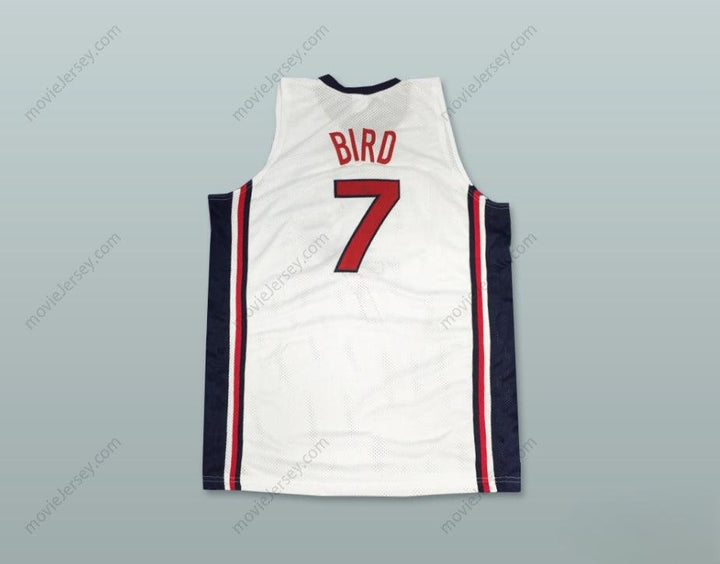 CUSTOM ANY Name Number LARRY BIRD 7 USA HOME BASKETBALL JERSEY Top Stitched S-6XL