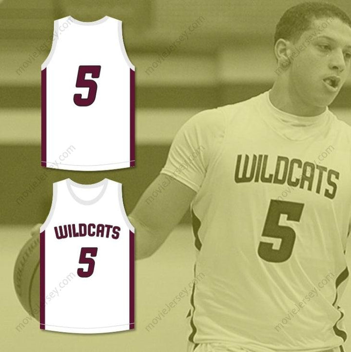 CUSTOM ANY Name Number PATRICK MAHOMES 5 WHITEHOUSE HIGH SCHOOL WILDCATS WHITE BASKETBALL JERSEY 1 Top Stitched S-6XL