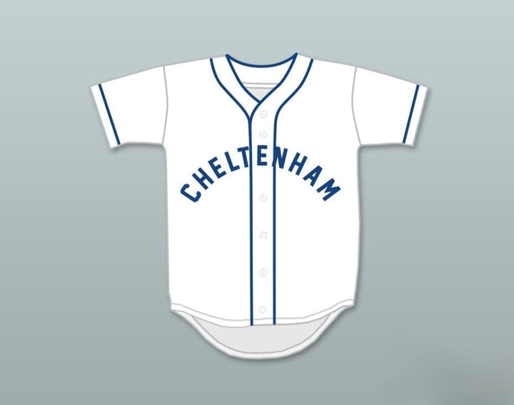 Custom Any Name Number REGGIE JACKSON 44 CHELTENHAM HIGH SCHOOL PANTHERS WHITE BASEBALL JERSEY 1 Top Stitched S-6XL