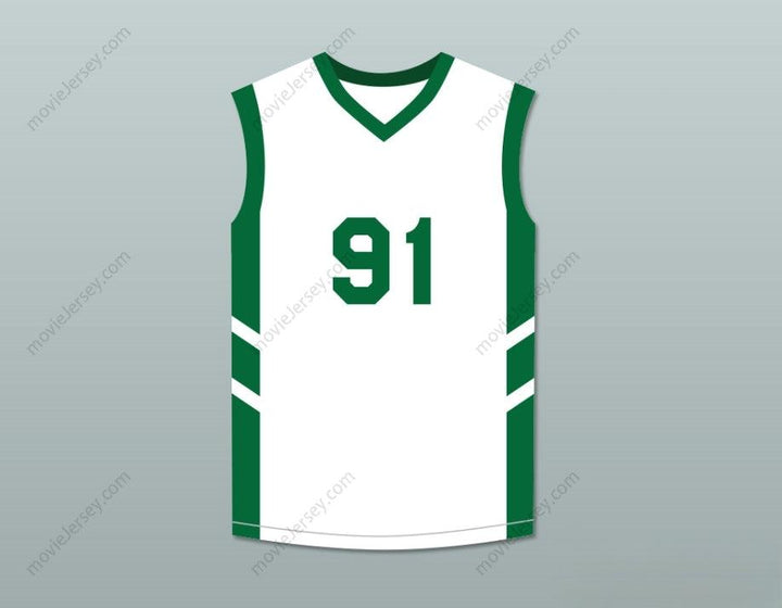 CUSTOM ANY Name Number DENNIS RODMAN 91 WHITE BASKETBALL JERSEY DENNIS RODMAN'S BIG BANG IN PYONGYANG Top Stitched S-6XL