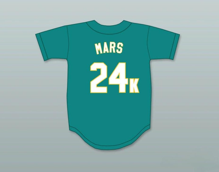 Custom Any Name Number MARS 24K HOOLIGANS TEAL BASEBALL JERSEY Top Stitched S-6XL