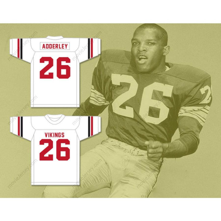CUSTOM ANY Name Number HERB ADDERLEY 26 NORTHEAST HIGH SCHOOL VIKINGS Football Jersey Top Stitched S-6XL