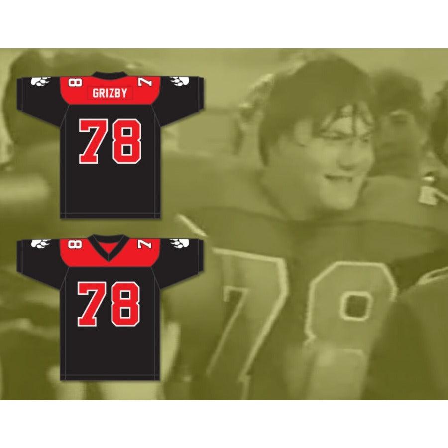 CUSTOM ANY Name Number BRIAN GRIZBY 78 MINNVILLE HIGH SCHOOL GRIZZLIES Football Jersey Top Stitched S-6XL