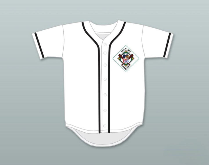 Custom Any Name Number SAMMY HAGAR 55 SALAMANDERS BASEBALL JERSEY 1ST ANNUAL ROCK N' JOCK DIAMOND DERBY Top Stitched S-6XL