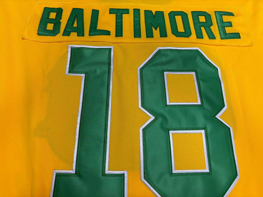 Custom Any Name Number WHA 1974-75 CHICAGO COUGARS BRYON BALTIMORE 18 AWAY HOCKEY JERSEY Stitched Top Stitched S-6XL