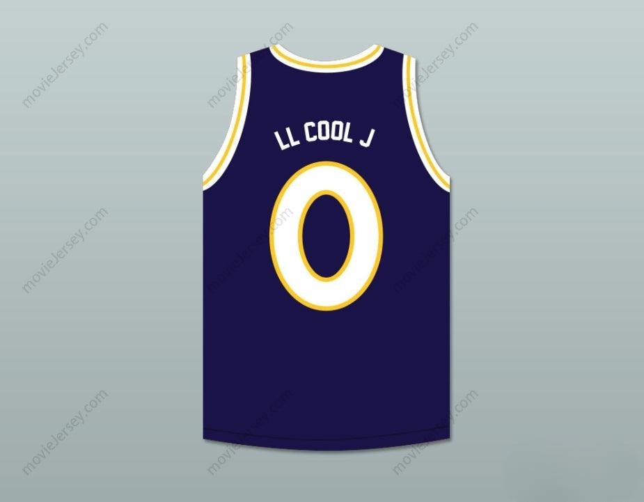 CUSTOM ANY Name Number LL COOL J 0 MONSTARS DARK BLUE BASKETBALL JERSEY HIT EM HIGH Top Stitched S-6XL
