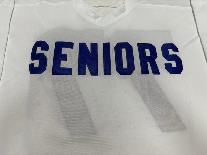 Custom Any Name Number SENIORS 77 WHITE HOCKEY JERSEY DAZED AND CONFUSED Stitched Top Stitched S-6XL