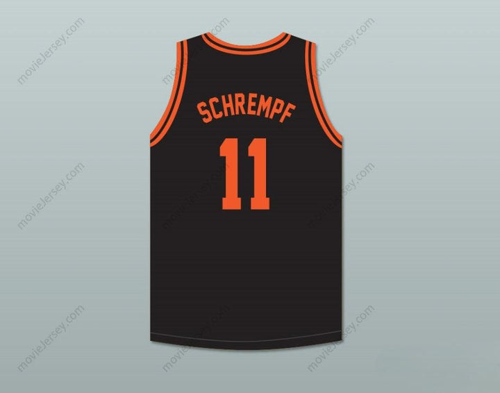 CUSTOM ANY Name Number DETLEF SCHREMPF 11  HIGH SCHOOL TIGERS BLACK BASKETBALL JERSEY 1 Top Stitched S-6XL