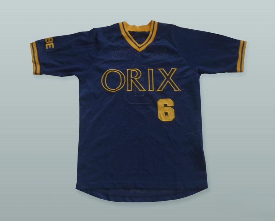 Custom Any Name Number SO TAGUCHI 6 ORIX BLUEWAVE BASEBALL JERSEY WITH PATCH Top Stitched S-6XL