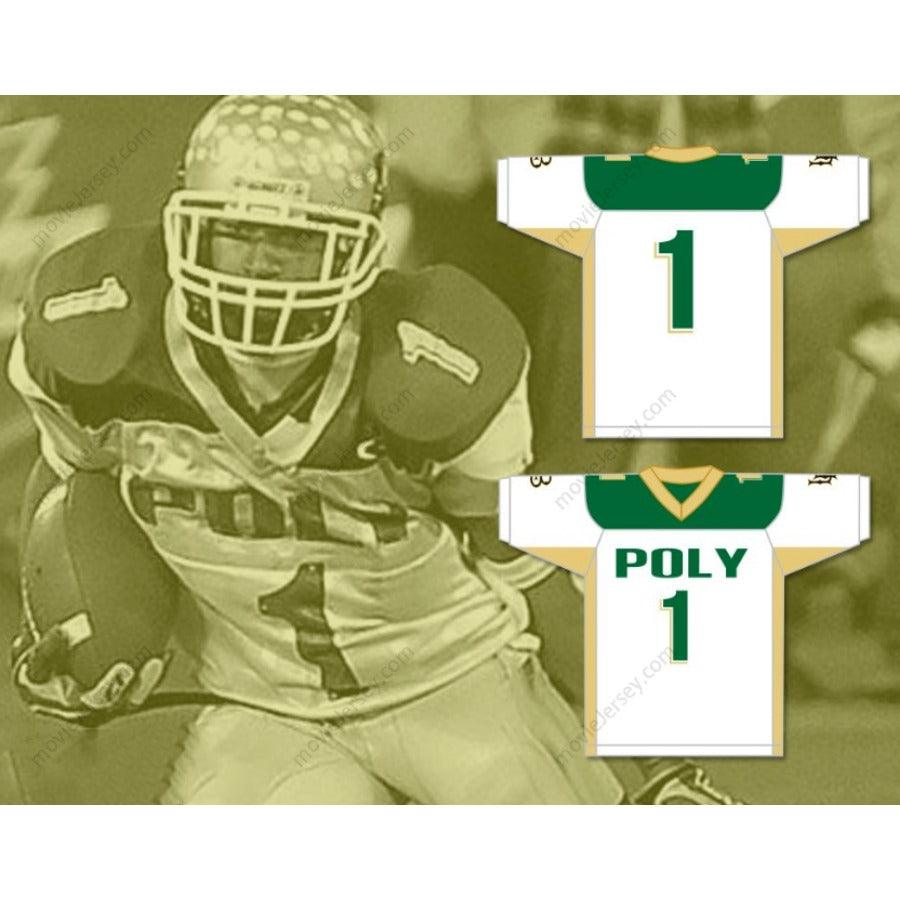 CUSTOM ANY Name Number DESEAN JACKSON 1 LONG BEACH POLYTECHNIC HIGH SCHOOL JACKRABBITS Football Jersey Top Stitched S-6XL