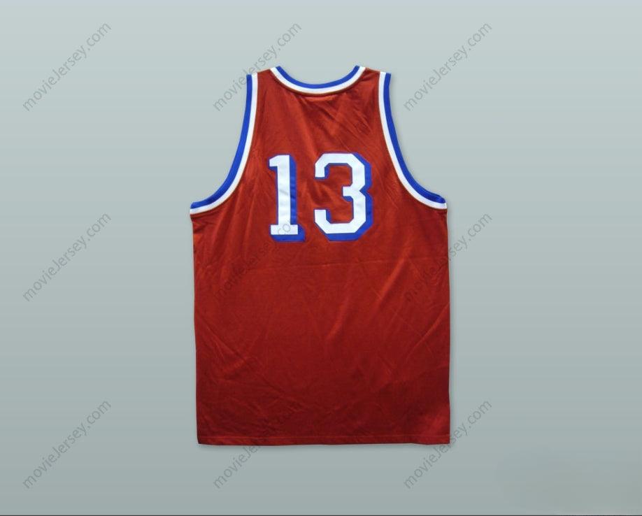 CUSTOM ANY Name Number 1974 RUCKER PARK 13 RED BASKETBALL JERSEY Top Stitched S-6XL