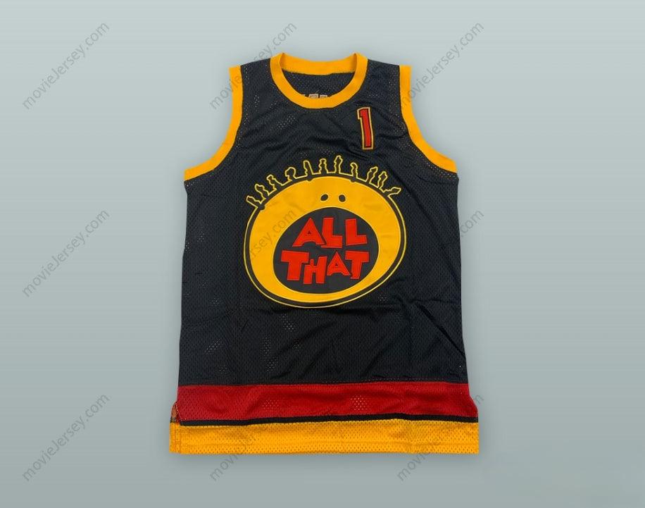 CUSTOM ANY Name Number NICK CANNON 1 ALL THAT BASKETBALL JERSEY Top Stitched S-6XL
