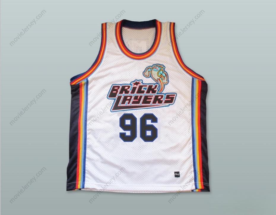CUSTOM ANY Name Number ROCK N' JOCK 96 BRICKLAYERS BASKETBALL JERSEY SIXTH ANNUAL ROCK N' JOCK B-BALL JAM 1996 Top Stitched S-6XL