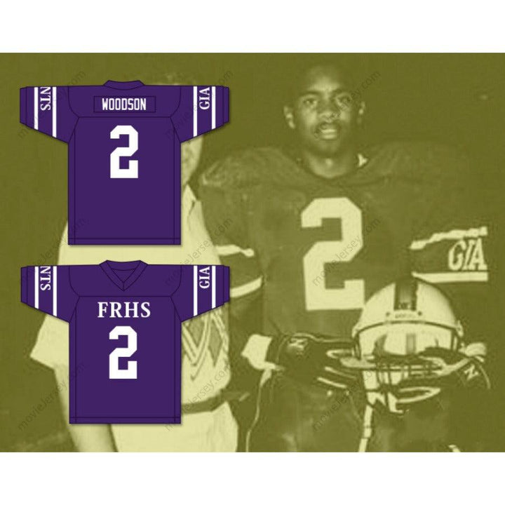 CUSTOM ANY Name Number CHARLES WOODSON 2 FREMONT ROSS HIGH SCHOOL LITTLE GIANTS Football Jersey Top Stitched S-6XL