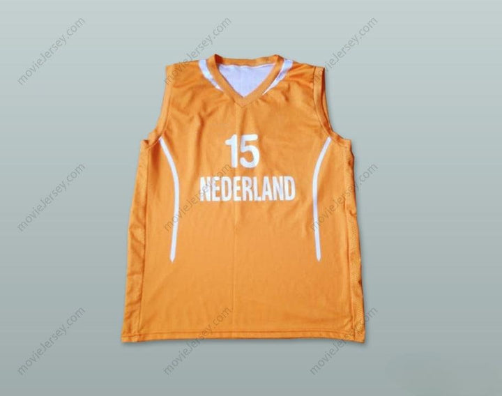 CUSTOM ANY Name Number NEDERLAND 15 BASKETBALL JERSEY Top Stitched S-6XL