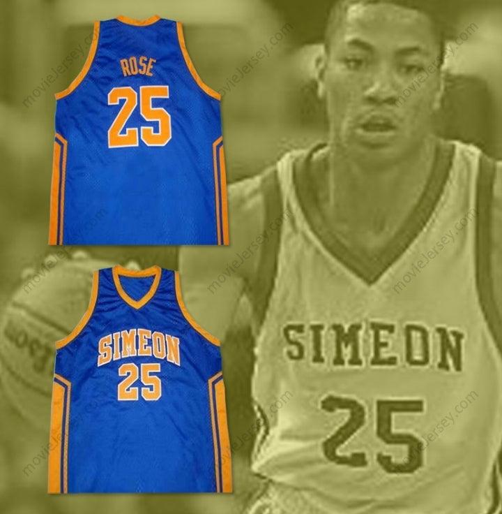 CUSTOM ANY Name Number DERRICK ROSE SIMEON HIGH SCHOOL BASKETBALL JERSEY Top Stitched S-6XL
