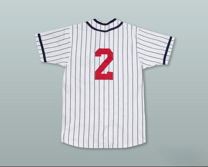 Custom Any Name Number  BLACK CRACKERS 2 NEGRO LEAGUE WHITE PINSTRIPED BASEBALL JERSEY Top Stitched S-6XL