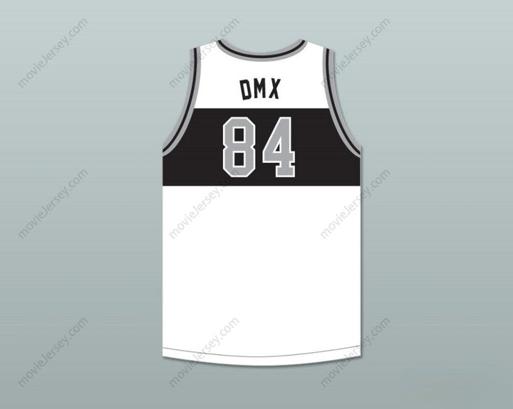 CUSTOM ANY Name Number DMX 84 ROUGH RYDERS WHITE BASKETBALL JERSEY 4 Top Stitched S-6XL