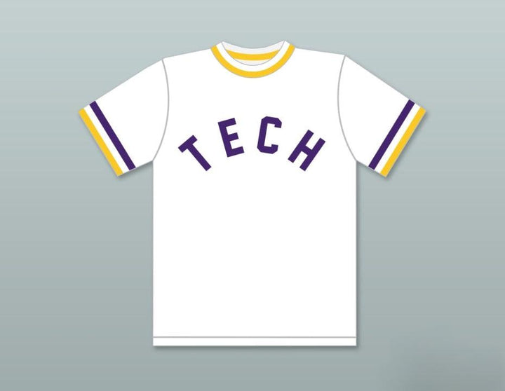 Custom Any Name Number RICKY HENDERSON 24  TECHNICAL HIGH SCHOOL BULLDOGS WHITE BASEBALL JERSEY 2 Top Stitched S-6XL