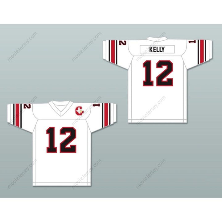 CUSTOM ANY Name Number 1984 USFL JIM KELLY 12 HOUSTON GAMBLERS ROAD Football Jersey Top Stitched S-6XL