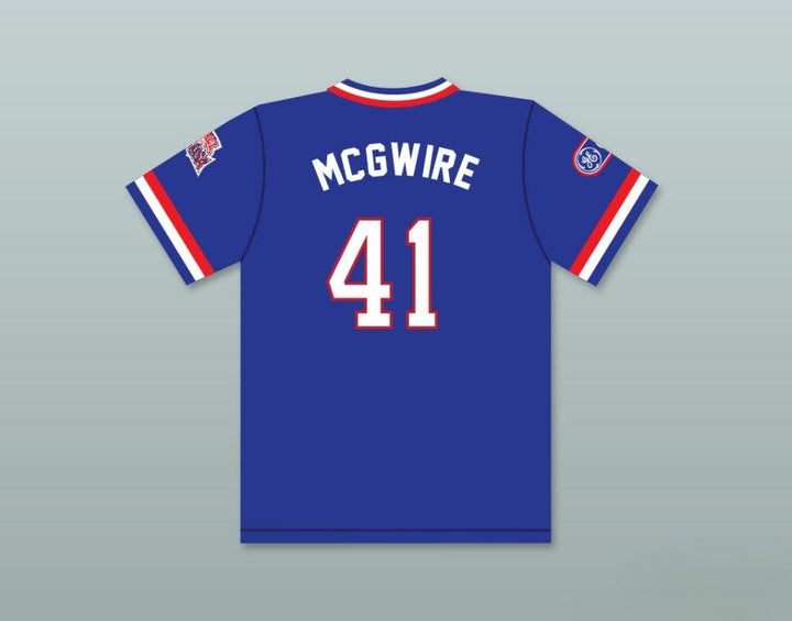 Custom Any Name Number MARK MCGWIRE 41 1984 USA TEAM BLUE BASEBALL JERSEY Top Stitched S-6XL