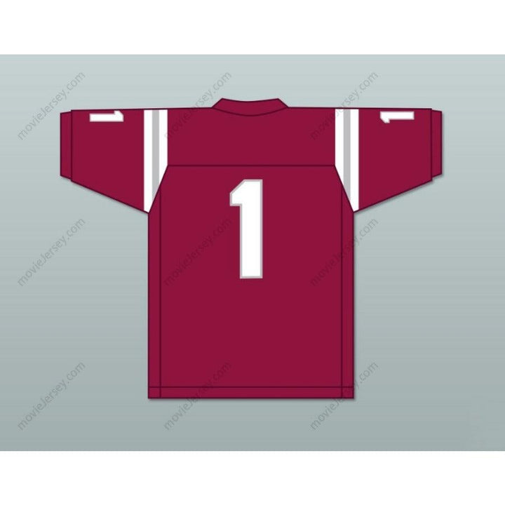 CUSTOM ANY Name MAROON JOHN METCHIE III 1 ST. JAMES SCHOOL SAINTS Football Jersey Top Stitched S-6XL