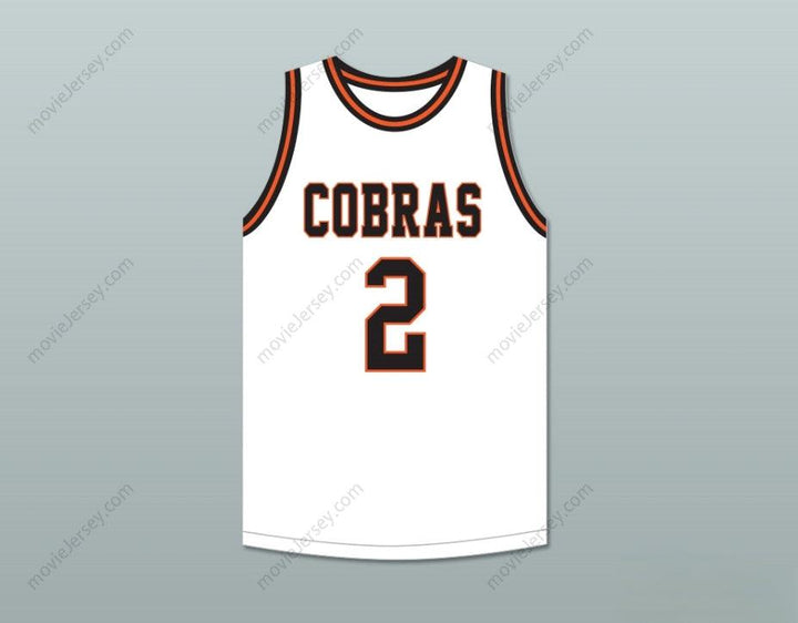 CUSTOM ANY Name Number MITCH RICHMOND 2 BOYD H.  HIGH SCHOOL COBRAS WHITE BASKETBALL JERSEY Top Stitched S-6XL