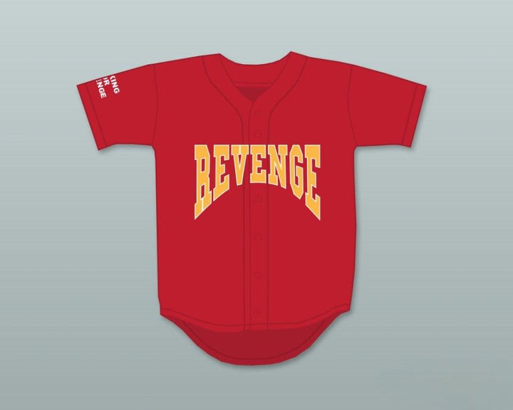 Custom Any Name Number DRAKE SUMMER SIXTEEN REVENGE LOOKING FOR REVENGE RED BASEBALL JERSEY Top Stitched S-6XL