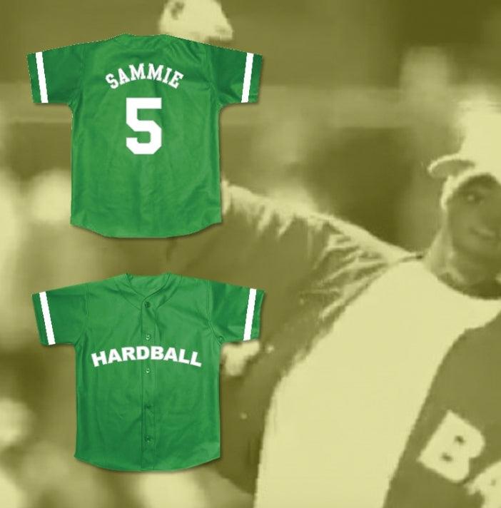 Custom Any Name Number SAMMIE 5 HARDBALL BASEBALL JERSEY THEME SONG Top Stitched S-6XL