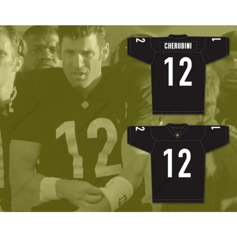 CUSTOM ANY Name Number TYLER CHERUBINI 12 MIAMI SHARKS WHITE TRIM FOOTBALL JERSEY ANY GIVEN SUNDAY Top Stitched S-6XL