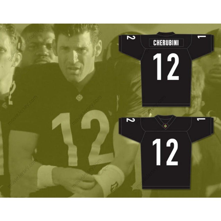 CUSTOM ANY Name Number TYLER CHERUBINI 12 MIAMI SHARKS WHITE TRIM FOOTBALL JERSEY ANY GIVEN SUNDAY Top Stitched S-6XL