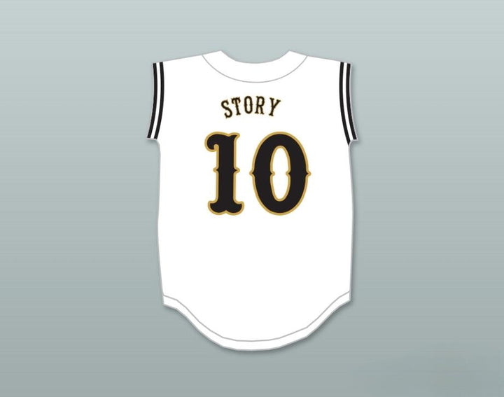 Custom Any Name Number TREVOR STORY 10  HIGH SCHOOL TIGERS WHITE BASEBALL JERSEY 2 Top Stitched S-6XL