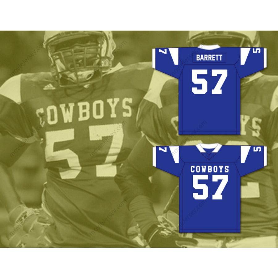 CUSTOM ANY BLUE SHAQUIL BARRETT 57 BOYS TOWN HIGH SCHOOL FOOTBALL JERSEY