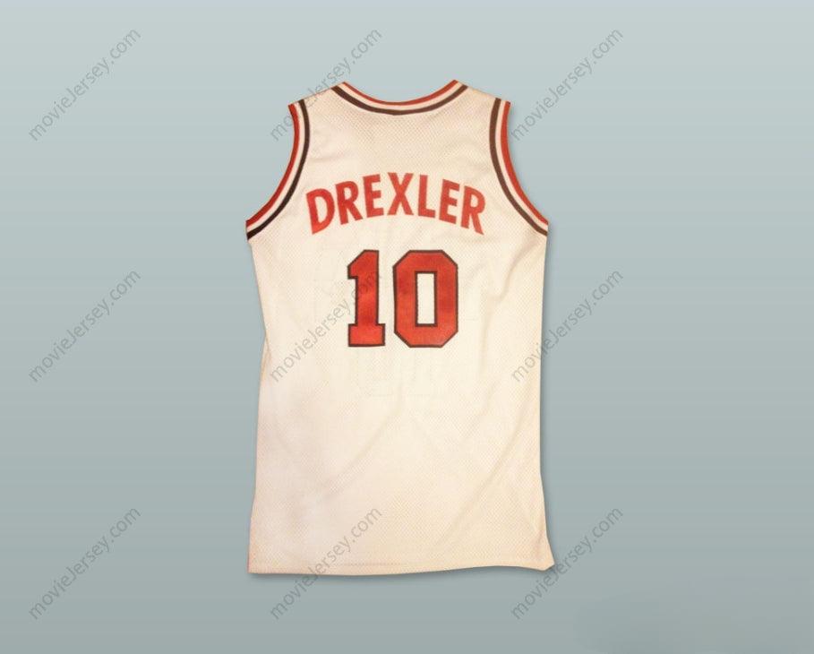 CUSTOM ANY Name Number CLYDE DREXLER 10 USA HOME BASKETBALL JERSEY Top Stitched S-6XL