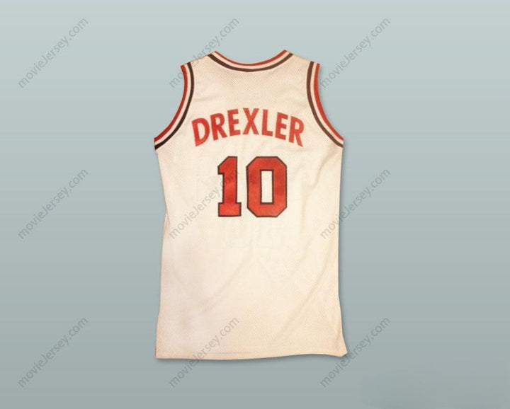 CUSTOM ANY Name Number CLYDE DREXLER 10 USA HOME BASKETBALL JERSEY Top Stitched S-6XL