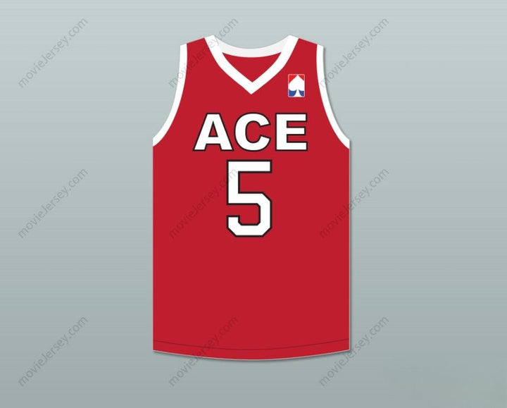 CUSTOM ANY Name Number SWAGGY P. 5 ACE FAMILY CHARITY RED BASKETBALL JERSEY Top Stitched S-6XL