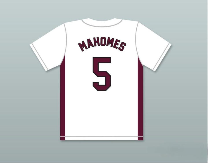 Custom Any Name Number PATRICK MAHOMES 5 WHITEHOUSE HIGH SCHOOL WILDCATS WHITE BASEBALL JERSEY 2 Top Stitched S-6XL