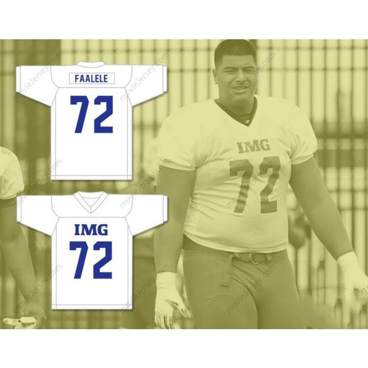 CUSTOM ANY Name Number DANIEL FAALELE 72 IMG ACADEMY Football Jersey Top Stitched S-6XL