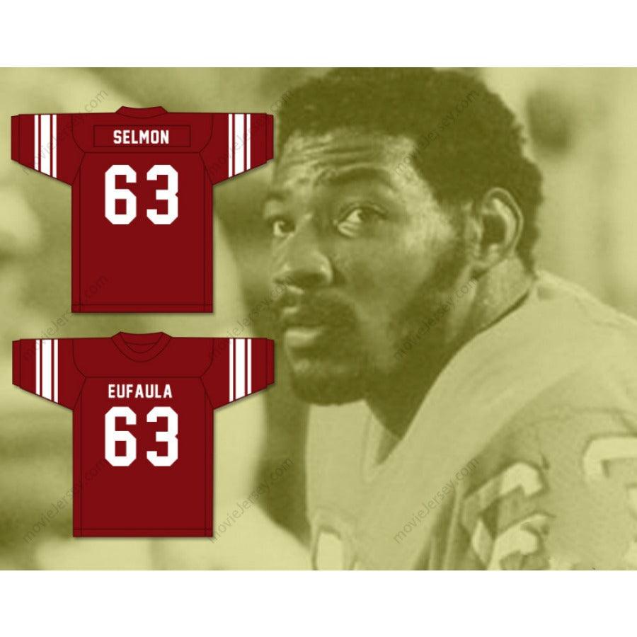 CUSTOM ANY Name Number LEE ROY SELMON 63 EUFAULA HIGH SCHOOL IRONHEADS Football Jersey Top Stitched S-6XL