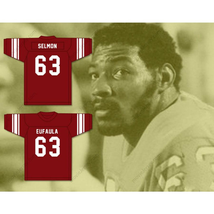 CUSTOM ANY Name Number LEE ROY SELMON 63 EUFAULA HIGH SCHOOL IRONHEADS Football Jersey Top Stitched S-6XL