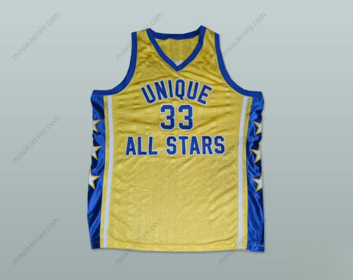 CUSTOM ANY Name Number DAVID SKYWALKER THOMPSON 33 UNIQUE ALL STARS YELLOW BASKETBALL JERSEY Top Stitched S-6XL