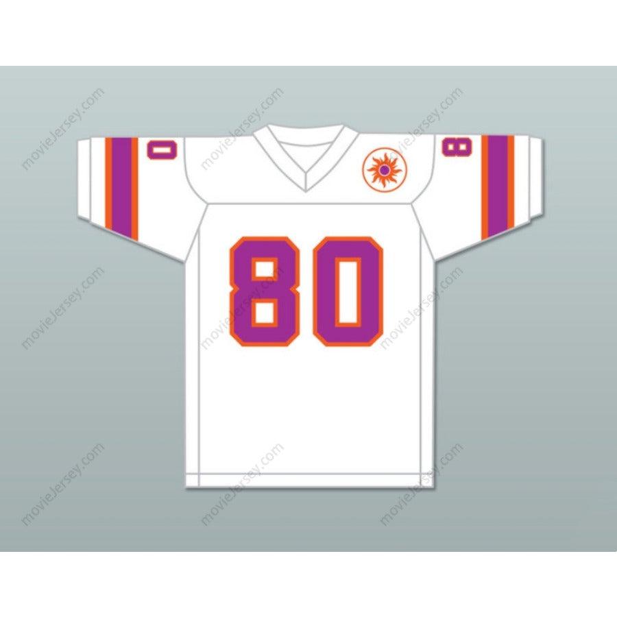 CUSTOM ANY Name Number 1974-75 WFL DAVE WILLIAMS 80 SOUTHERN CALIFORNIA SUN ROAD Football Jersey Top Stitched S-6XL