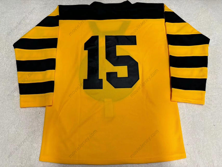 Custom Any Name Number PITTSBURGH YELLOW JACKETS HOCKEY JERSEY Top Stitched S-6XL