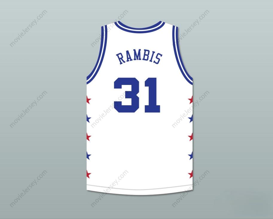 CUSTOM ANY Name Number KURT RAMBIS 31 MAGIC JOHNSON ALL STAR GAME WHITE BASKETBALL JERSEY 1986 MIDSUMMER NIGHT'S MAGIC CHARITY EVENT Top Stitched S-6XL