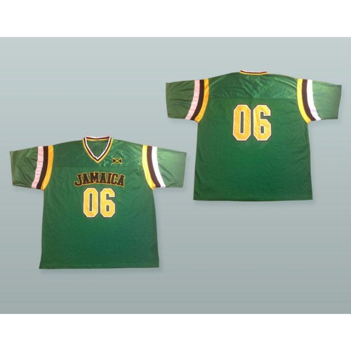 CUSTOM ANY Name Number JAMAICA 06 GREEN FOOTBALL JERSEY Top Stitched S-6XL