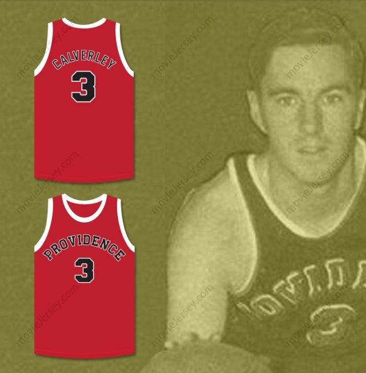 CUSTOM ANY Name Number ERNIE CALVERLEY 3 PROVIDENCE STEAMROLLERS BASKETBALL JERSEY Top Stitched S-6XL